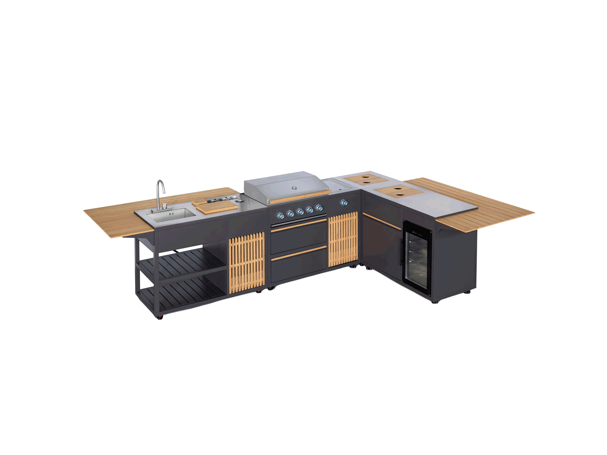 Orion Outdoor Kitchen with Table - Large Set