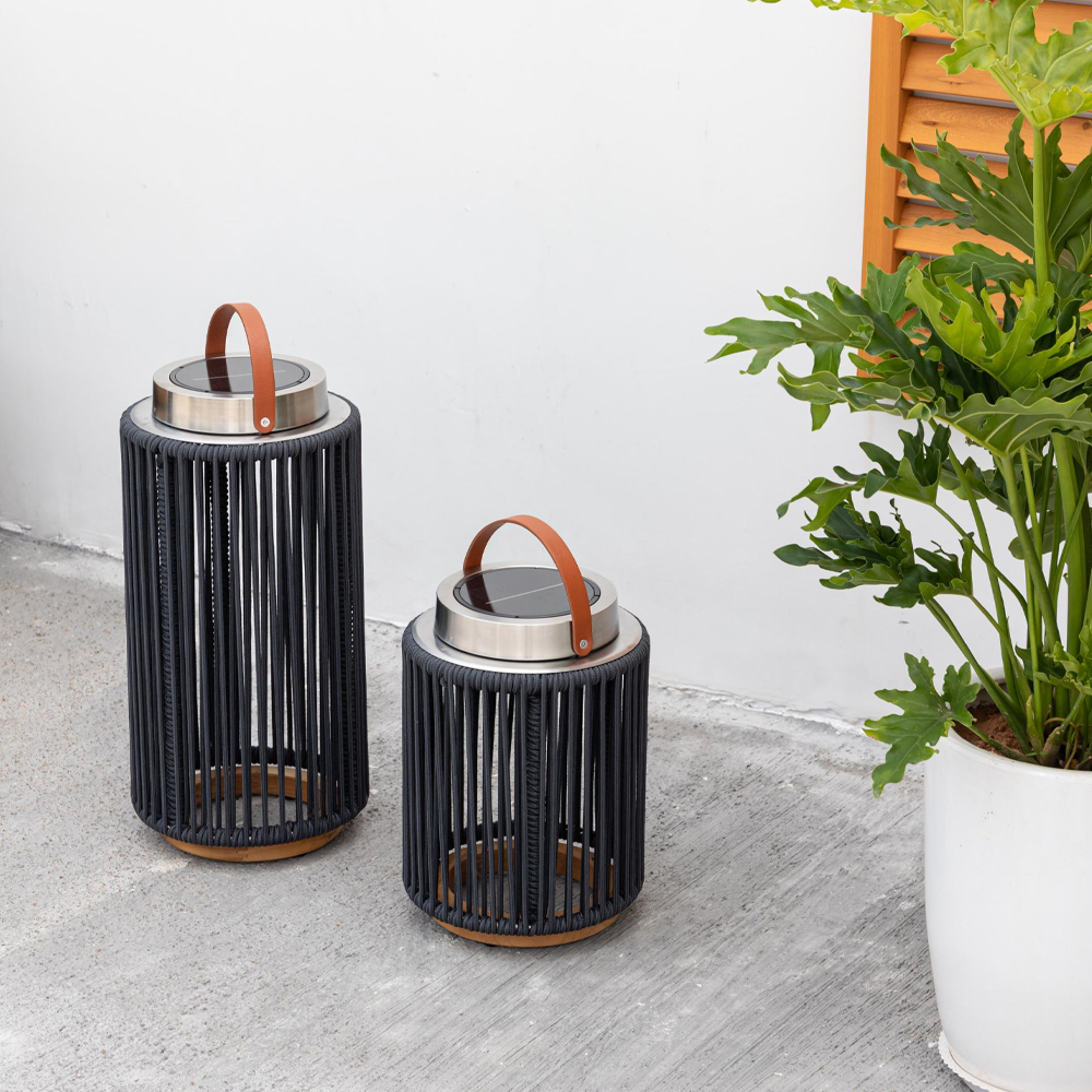 Cassia - woven outdoor solar lantern - Εικόνα 3