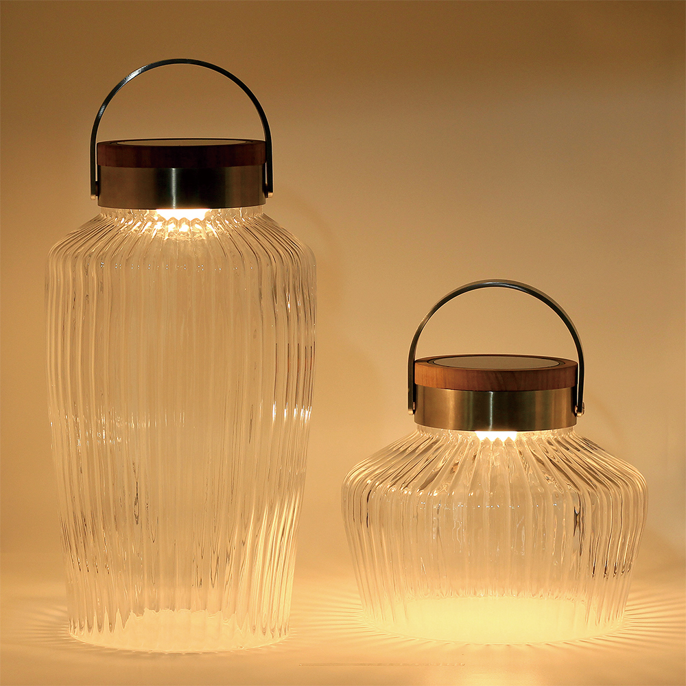 Sirius - glass outdoor solar lantern - Image 2