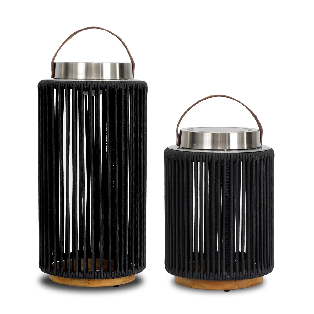 Cassia - woven outdoor solar lantern - Εικόνα 5